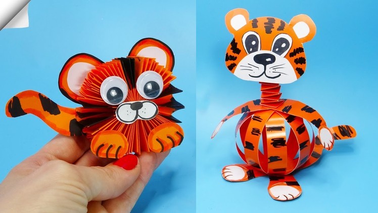 5 ways to make a paper tiger | Symbol 2022 paper tiger | How to make paper TIGER