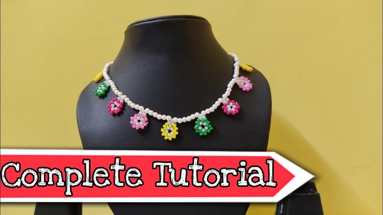 Beads necklace tutorial