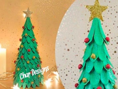 DIY|Christmas craft ideas| snowman craft idea| X-mas tree making idea| egg carton craft ideas
