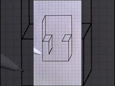 Draw 3D Shapes   Exercises for Beginners #shorts #3d #drawing # 56