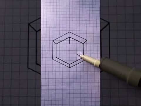 Draw 3D Shapes   Exercises for Beginners #shorts #3d #drawing # 66