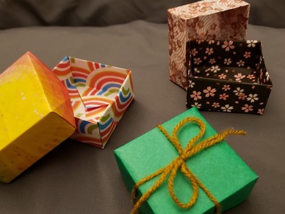 Easy Masu Box with Lid - Origami Tutorial!