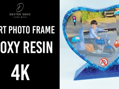 Heart photo frame  Epoxy Resin  4K