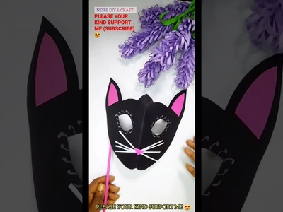 Hello kitty face mask|DIY|crafts|Paper face mask|Diy hello kitty mask| |#shorts