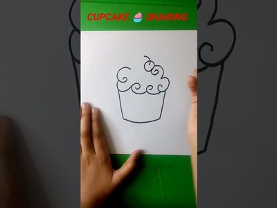How to draw a cupcake || cupcake drawing#shorts #ytshorts #short #shortbeta