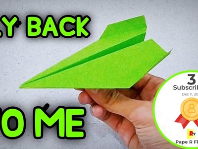 How To Make Paper Plane Boomerang