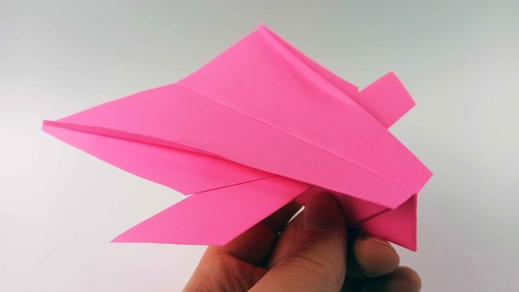 Papierflieger falten der weit fliegt basteln | Papierflugzeug Falten  ✈️