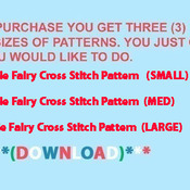 Pixie Fairy Cross Stitch Pattern***L@@K***Buyers Can Download Your Pattern As Soon As They Complete The Purchase