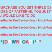 Reading In The Garden Cross Stitch Pattern***L@@K***Buyers Can Download Your Pattern As Soon As They Complete The Purchase