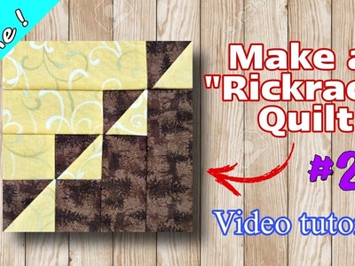 Sew with me 2022. Make a "Rickrack" Quilt. Video Tutorial Part 2