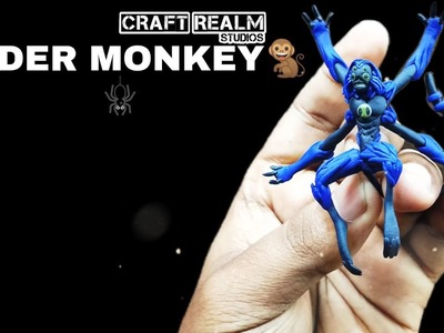 Spider monkey Polymer clay Sculpture