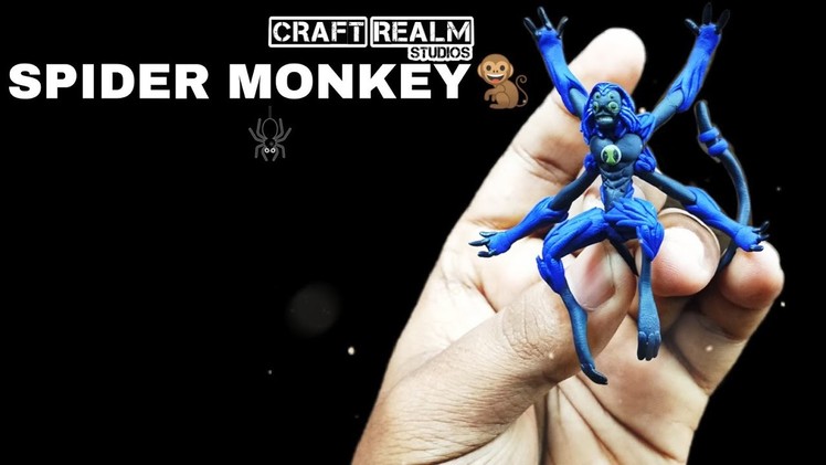 Spider monkey Polymer clay Sculpture