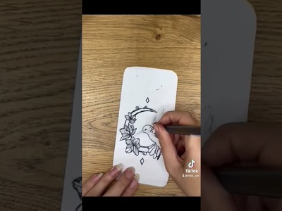 Turning 15 minutes drawing into my iphone 13 case |#shorts #art #timelapse #foryou