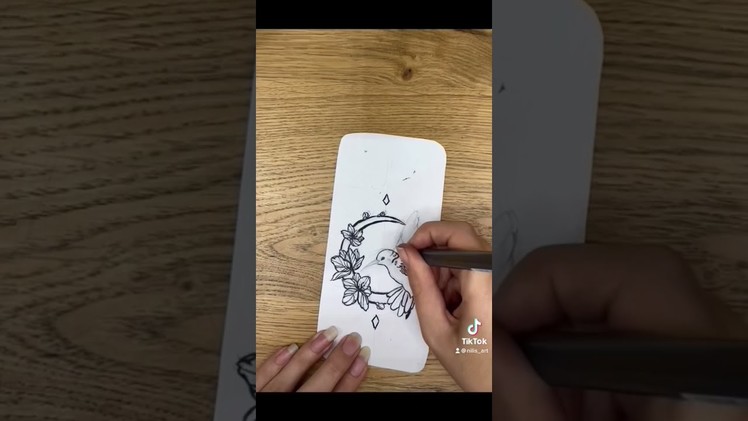 Turning 15 minutes drawing into my iphone 13 case |#shorts #art #timelapse #foryou