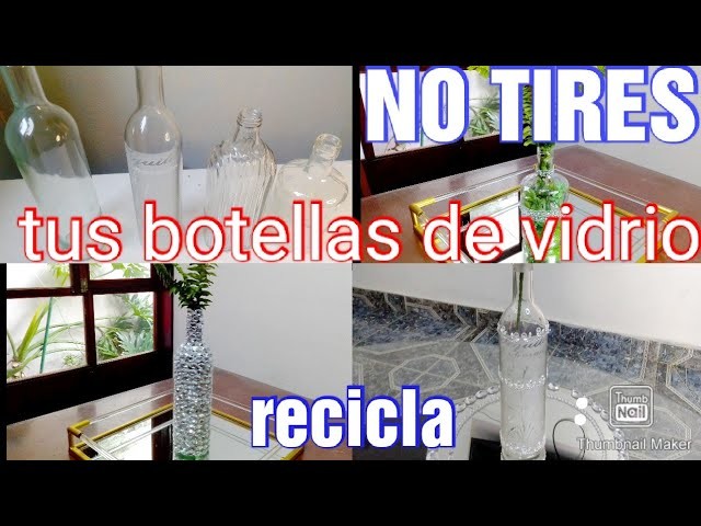 4 manualidades faciles y económicas con botellas de vidrio (botellas recicladas)