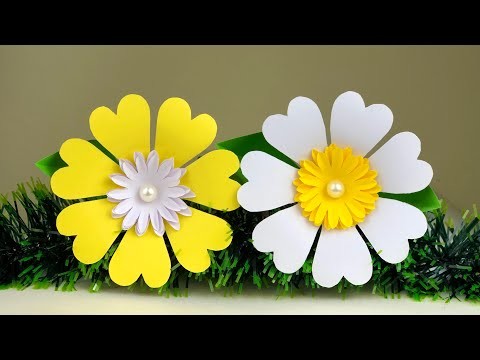 Amazing Paper Flower Making | Home Decor | Paper Flowers Easy | Paper Crafts For School | Crafts