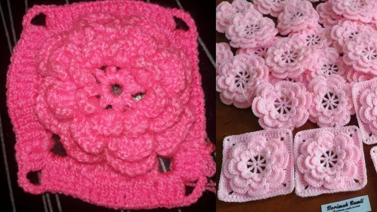 Crochet Flower Thalposh Design Step By Step Simple And Easy Design For Beginners Crochet Hand Work