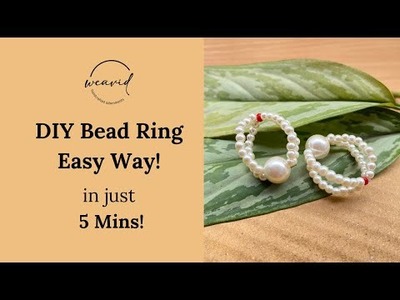 DIY Bead Ring in 5 mins! Easy Ring Tutorial | Bead Jewelry