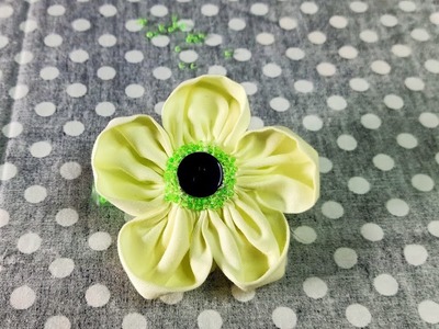 DIY fabric flower clips, flower clips