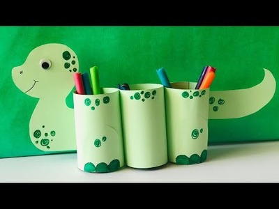 DIY. Paper Dino. Kids Craft Ideas