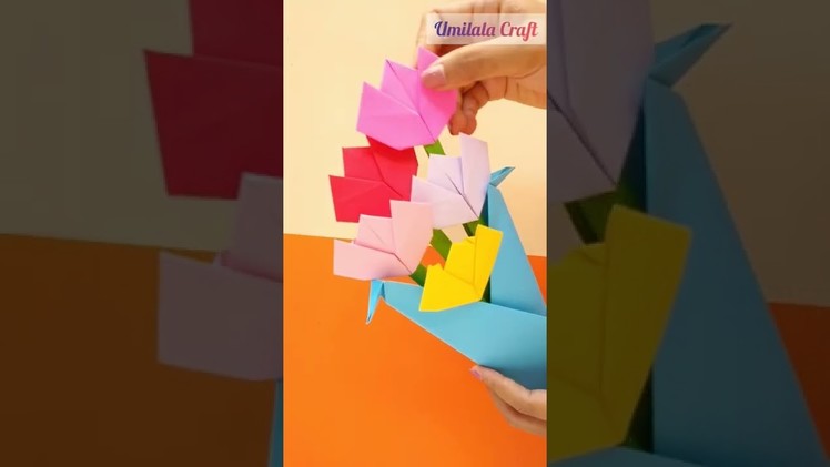 DIY Paper Flower Bouquet|How to make paper flower Bouquet #origami #papercraft #paperflower #bunga