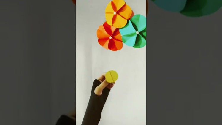 Diy Paper Flower Idea | Amazing flower Making Idea with color paper #shorts #youtubeshorts #short