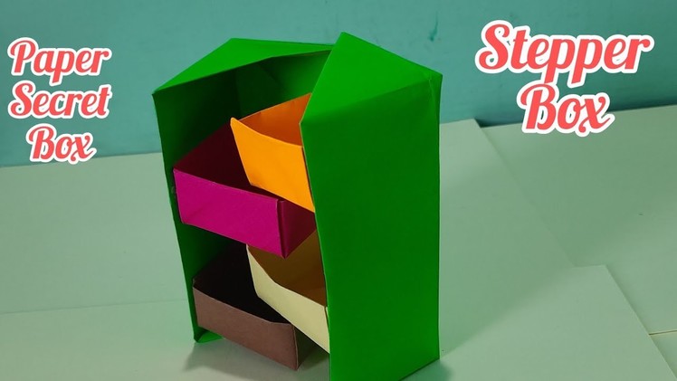 Diy -Paper stepper box  |Origami paper box |Paper gift box |#shorts