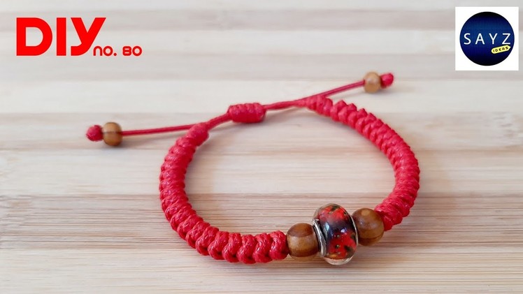 DIY Red String Bracelet | Charm Bracelet | SAYZ Ideas no. 80