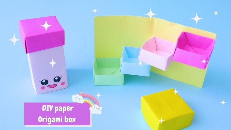 DIY Secret Stepper Box | Paper Craft | Secret Box | origami  | origami box | gift box