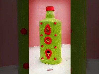 Easy Bottle art for Beginners. Bottle Decorating Idea. Bottle Painting. Insight Craft. Shorts 7