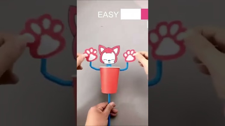 EASY DIY CRAFTS making stuff toy from a paper cup #Shorts
