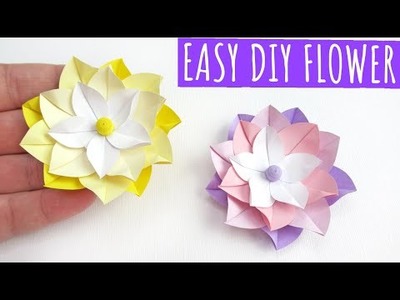 Easy DIY Origami Flower | Paper Crafts | #shorts