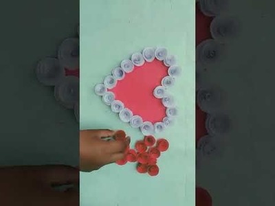???? easy paper craft. easy  heart ❤️wall decor  craft  ???????????????? you should try ????