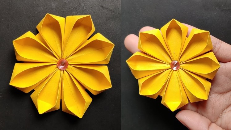 Easy Paper Flower | How to Make Paper Flowers | Flower Making With Paper | DIY Flower