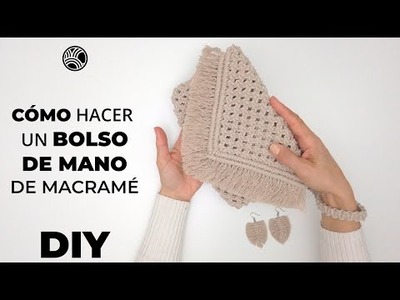 (Eng sub)Tutorial de DIY bolso de mano de macramé-How to make a macrame handbag purse.