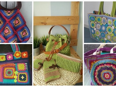 Fancy Crochet pattern unique designer bag.shoulder bag.handbag designs