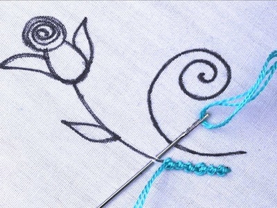 Hand Embroidery Creative Work Fancy Flower Embroidery Design Needle Art With Easy Sewing Tutorial