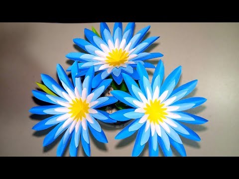 Handmade Paper flowers l paper craft for room decoration l wall hanging craft ideas