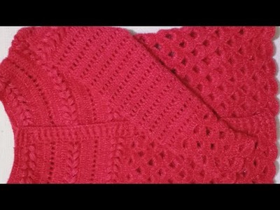 How to make a beautiful crochet jacket for ladies#14
