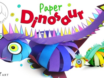 How To Make an Easy Dinosaur | Paper Craft