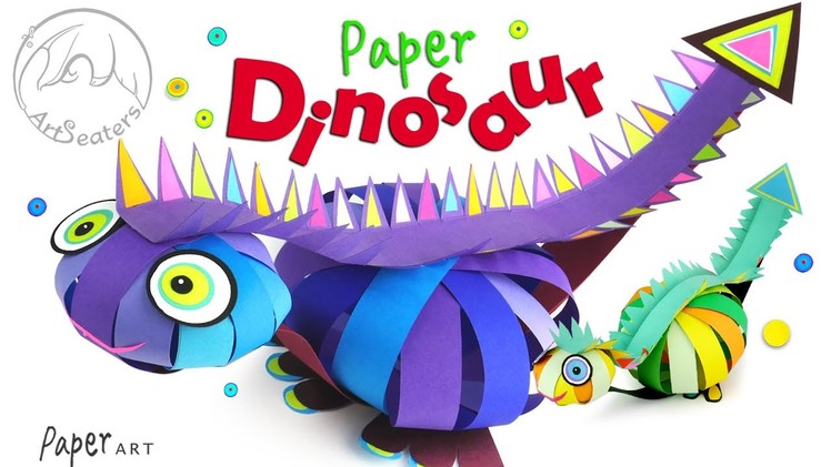 How To Make an Easy Dinosaur | Paper Craft