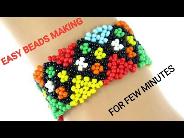 How to make beaded bracelet, Diy tutorial for  beginners