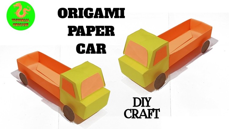 How To Make Origami Paper Truck | DIY Paper Craft Easy | Paper Truck Toy