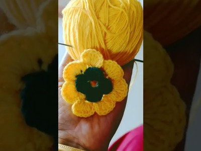 Just Finished.  My Beautiful Crochet Flower #Art #Crafts #Crochet #Handicraft #Crochet Flower #