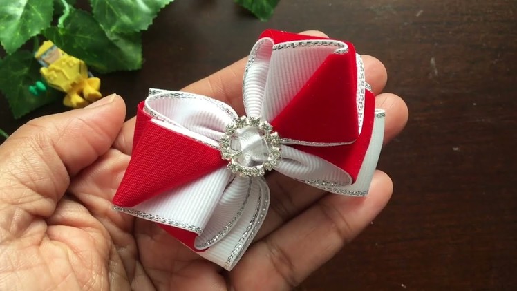 Kanzashi hair bow!