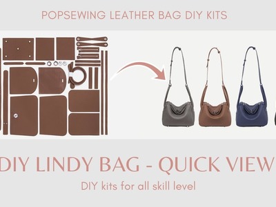 Lindy Bag DIY Kit - Top Grain Leather Handmade Handbag | POPSEWING™