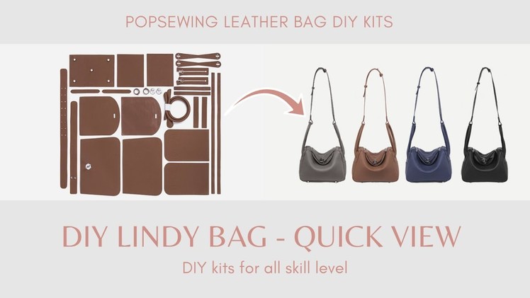 Lindy Bag DIY Kit - Top Grain Leather Handmade Handbag | POPSEWING™