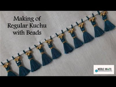 Making of Regular Kuchu Design with Beads #RegularKuchu #Beadskuchu #design7