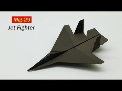 MIG 19 Paper Jet Fighter -  How To Make a Jet Fighter Paper plane That Fly Far