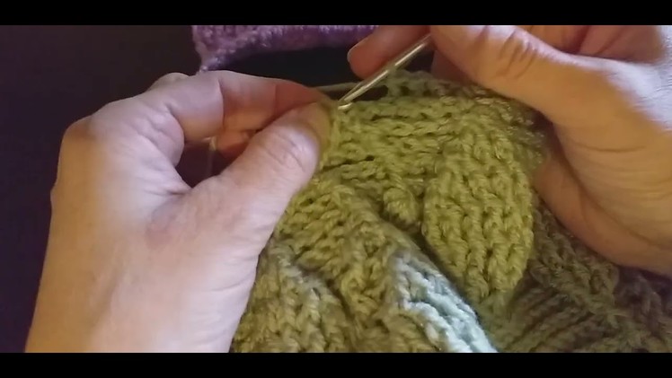 Mini cardigan all'uncinetto video 6 giro 18 al 22.